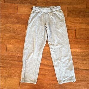 Nike Heather Gray Sweatpants with Swoosh
